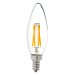 LED Filament Bulb - B10 LED Candelabra Bulb with 4 Watt Filament LED - Dimmable