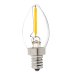 LED Vintage Light Bulb - Decorative C7 LED Bulb w/ Filament LED - 2W Blunt Tip Candle Bulb