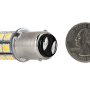 1142 LED Bulb - 27 SMD LED Tower - BA15D Retrofit: Back View with Size Comparison 