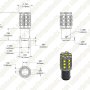 1142 LED Bulb - 27 SMD LED Tower - BA15D Retrofit