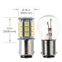 1142 LED Bulb - 27 SMD LED Tower - BA15D Retrofit: Profile View