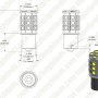 1156 LED Bulb - 27 SMD LED Tower - BA15S Retrofit