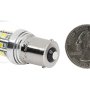 1156 LED Bulb - Single Intensity 36 High Power LEDs: Back View With Size Comparison 