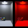 1156 CAN Bus LED Bulb - 30 SMD LED Tower - BA15S Retrofit: Cool White (Left) and Red (Right)