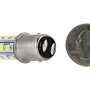 1157 LED Bulb - Dual Function 28 SMD LED Tower - BAY15D Retrofit: Back View