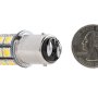 1157 LED Bulb - Dual Function 27 SMD LED Tower - BAY15D Retrofit: Back View with Size Comparison