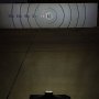 12W Heavy Duty High Powered Tractor LED Work Light - RE306510 Sealed Beam Replacement: Showing Beam Pattern On Target from 40 Feet. 