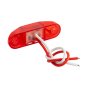 Back view of the red oblong 2 LED mini clearance or side marker light