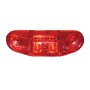 Illuminated red oblong 2 LED mini clearance or side marker light