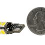 921 CAN Bus LED Bulb - 13 SMD LED Wedge Base Tower: Back View With Size Comparison 