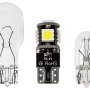 194 CAN Bus LED Bulb - 5 SMD LED Wedge Base Tower: Profile View With Size Comparison To 194 &amp; 921 Stock Bulbs 