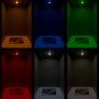 194 LED Bulb - 3 SMD LED - Miniature Wedge Retrofit: Shown On In Amber, Blue, Green, Red, Cool White, And Warm White (From Top Left).