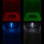 194 LED Bulb - 1 LED Wedge Base:120°Beam Pattern On, Showing Red, Green, Blue, And White Colors