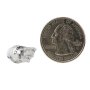 194 LED Bulb - 1 LED Wedge Base: Back View with Size Comparison 