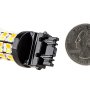 3157 Switchback LED Bulb - Dual Intensity 60 SMD LED Tower, A Type: Back View With Size Comparison