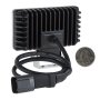 LED Auxiliary Light - 3.5&amp;quot; Rectangular 6W Heavy Duty Off Road Driving Light: Back View With Size Comparison