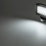 LED Auxiliary Light - 3.5&amp;quot; Rectangular 6W Heavy Duty Off Road Driving Light: On Showing Beam Pattern. 