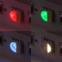 5050-RGBNW - 5050 SMD LED - RGBNW Surface Mount LED w/120 Degree Viewing Angle: RGB and White LEDs Lit Individually. Showing Range of Color