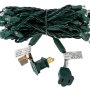 Wide Angle LED Christmas String Lights - 25ft - 50 Mini 5mm Bulbs - Green Wire