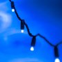 Wide Angle LED Christmas String Lights - 25ft - 50 Mini 5mm Bulbs - Green Wire