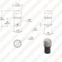 67 LED Bulb - 12 LED Forward Firing Cluster - BA15S Retrofit