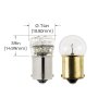 67 LED Bulb - 15 LED Forward Firing Cluster - BA15S Retrofit: Profile View and Measurements