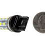 7443 LED Bulb - Dual Function 28 SMD LED Tower - Wedge Retrofit: Back View with Size Comparison