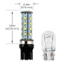 7443 LED Bulb - Dual Function 28 SMD LED Tower - Wedge Retrofit: Profile View