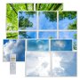 LED Skylight - 2'x2' Tunable White Light Panel - Multi-Print Skylens® - Drop Ceilings - Dimmable - 2 Panels - Sun Beams