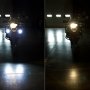 LED auxiliary light installed vs. none