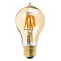 LED Filament Bulb - Gold Tint Victorian Style A19 LED Bulb with 7 Watt Filament LED - Dimmable