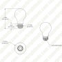 A19 Frosted LED Filament Light Bulb - 7W - Dimmable - 60W Equivalent - 910 Lumens - 3000K / 3500K  - Single / 6-Pack