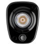 Adjustable LED Map/Dome Light w/ Switch - Truck, RV, Marine, Cabin LED Reading Light w/ 1 LED - Pigtail Connector - Black: Front View