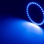 LED Angel Eye Headlight Accent Lights: 60, 80, 100, 120 mm: Shown On In Blue, Green, Red, And Natural White. 