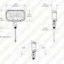 50W LED Flood Light With Knuckle Mount - 6,000 Lumens - 175W Metal Halide Equivalent - 5000K