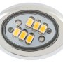 AM series Miniature Oval Accent Light - Chrome: Front View. 