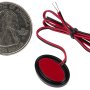 AM series Miniature Oval Accent Light - Black: Back View. 