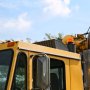 3-3/4&amp;quot; Amber LED Strobe Light Beacon with 5 LEDs: Shown Installed On Heavy Equipment. 