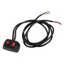 LED Strobe Light On/Off Momentary Switch - 12 VDC - 10 Amps - Prewired w/ Negative Trigger - Surface Mount