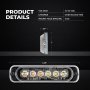Low Profile Grille and Surface Mount LED Light Head -18W