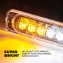 Low Profile Grille and Surface Mount LED Light Head -18W