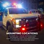 Low Profile Grille and Surface Mount LED Light Head -18W