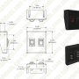 1-Position LED Rocker Switch Panel with Momentary Switch - DC Distribution Switch Panel - 12 VDC - 10 Amps