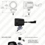 LED Auxiliary Light - 2&amp;quot; Square 10W Heavy Duty Off Road Driving Light