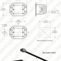 Flush Mount LED Light Pod - 3&amp;quot; Square 18W Off Road Driving Light