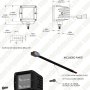 3&amp;quot; Square 18 Watt LED Boat Light