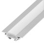 1m corner mount silver PAC-ALU aluminum channel with a frosted lens