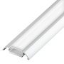 STOS-ALU LED strip channel - aluminum surface mount profile shown with optional frosted lens