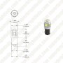 BA9s LED Bulb - 5 LED Tower