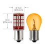 7507 (PY21W) CAN Bus LED Bulb - 30 SMD LED Tower - BAU15S Retrofit: Profile View